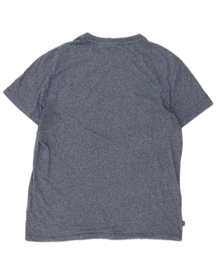 SUPERDRY Camiseta Hombre Top XL Algodón Moteado Azul Marino