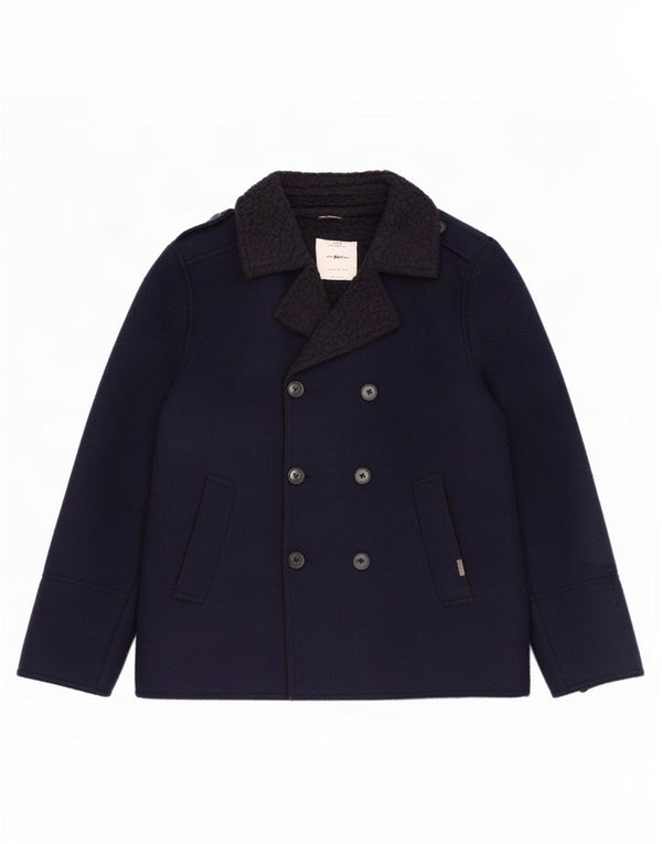 Zara Chaquetón para niño 13-14 años Azul Marino Colorblock