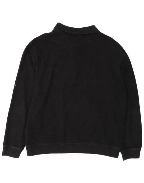 Massimo Dutti Jersey Hombre con Cuello Polo 2XL Algodón Negro