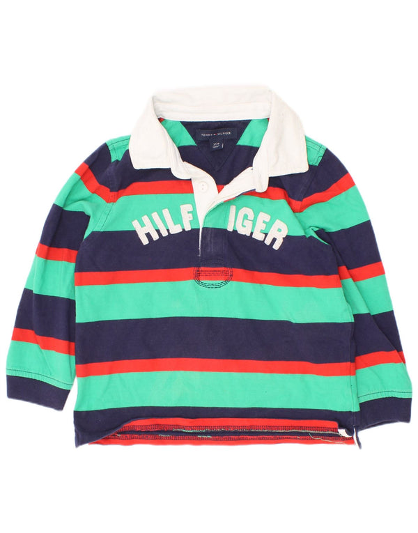 Tommy Hilfiger Polo de rugby con gráfico para niños 2-3 años Multicolor
