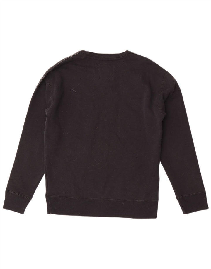 Hollister Hombre Sudadera Gráfica Jumper Small Negro Colorblock