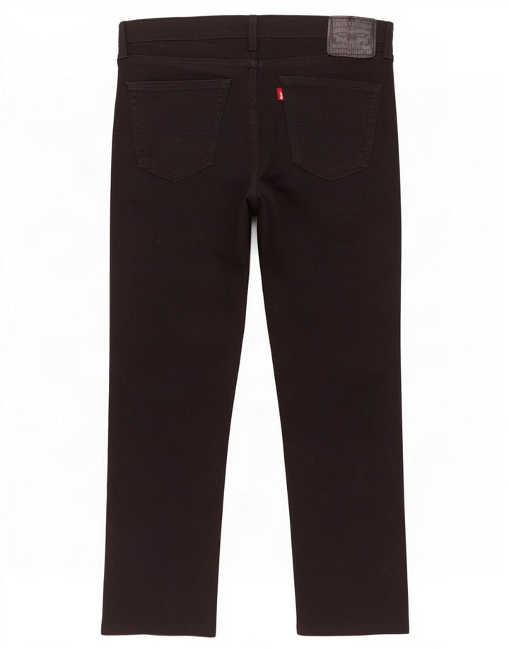 Levi's Hombre 511 Slim Jeans W38 L30 Algodón Negro