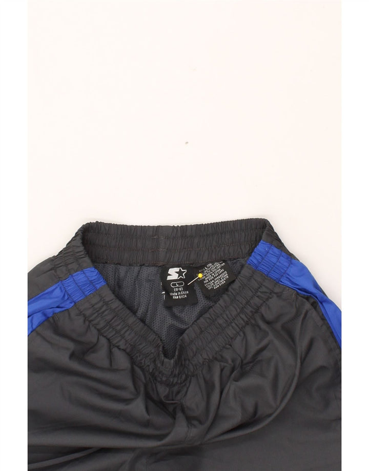 STARTER Boys Tracksuit Trousers 10-11 Years Large Grey Colourblock Vintage Starter and Second-Hand Starter from Messina Hembry 