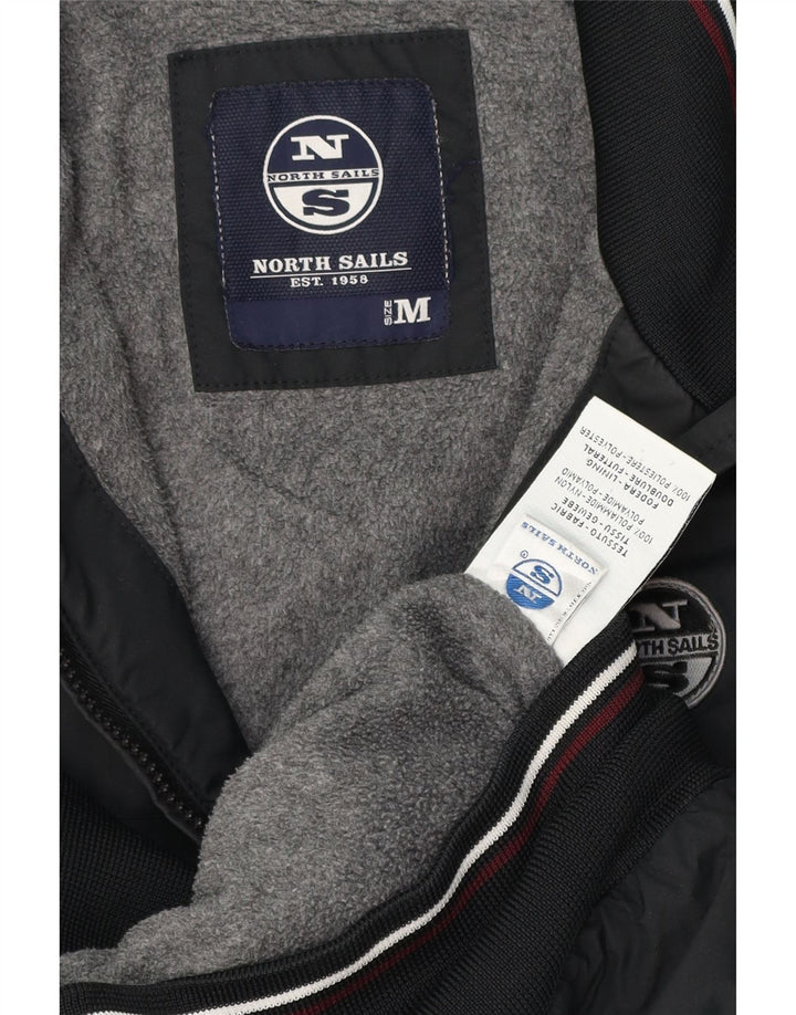 North Sails Chaqueta Bomber para Hombre UK 38 Mediana Poliamida A Rayas Negra