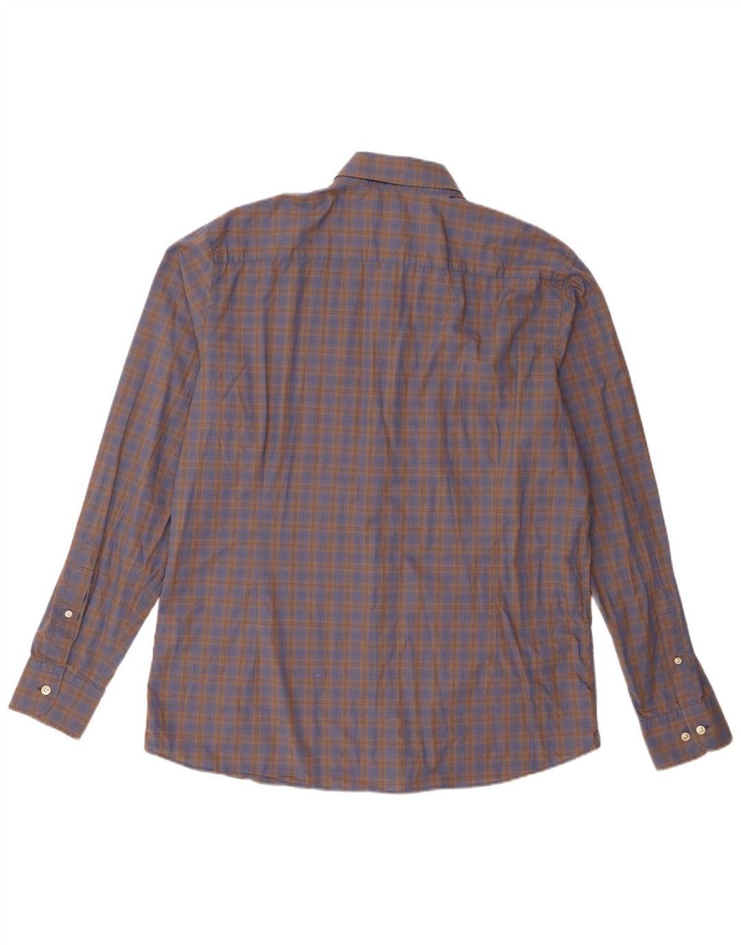 Hackett Camisa Slim Fit XL De Algodón A Cuadros Marrón Hombre