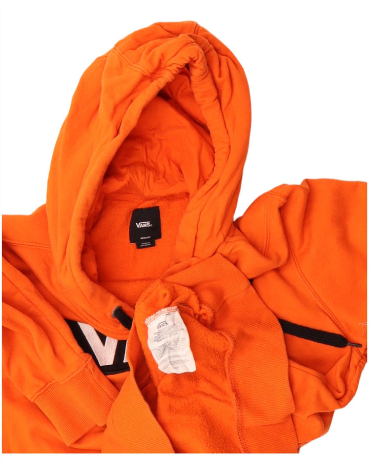 Vans Hombre Sudadera Con Capucha Gráfica Jersey De Algodón Naranja Medio