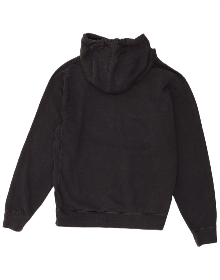 Nike Sudadera con capucha gráfica para hombre, jersey de algodón negro mediano