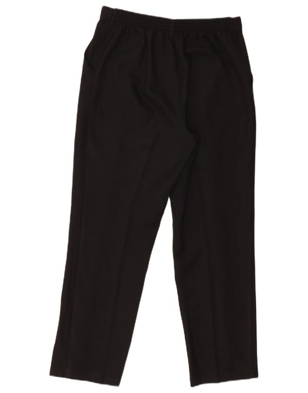 Marks & Spencer Pantalones Casuales Rectos para Mujer UK 10 Small W30 L26 Negro