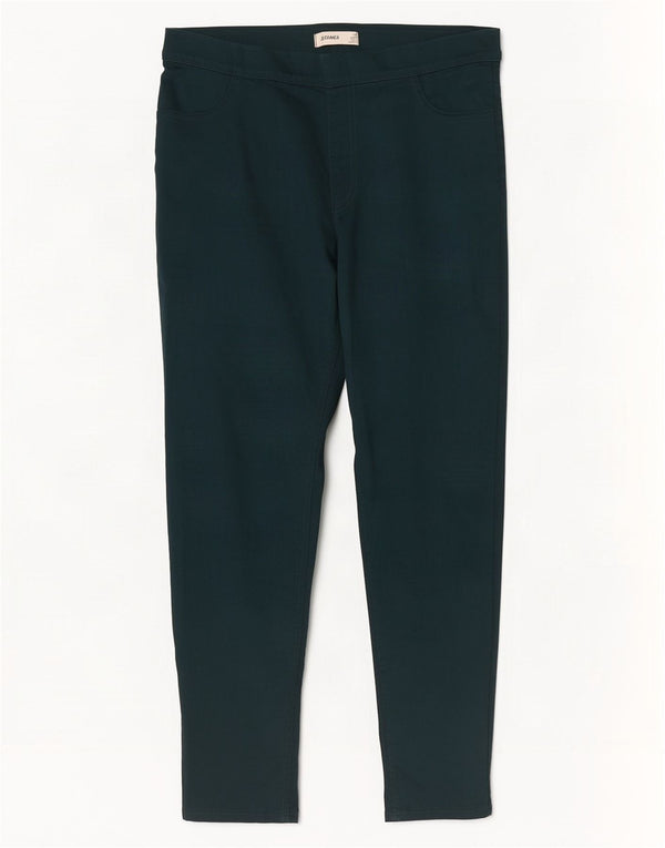 Marks & Spencer Jeans Jegging Cortos para Mujer Reino Unido 46 Grande W36 L26 Algodón Verde