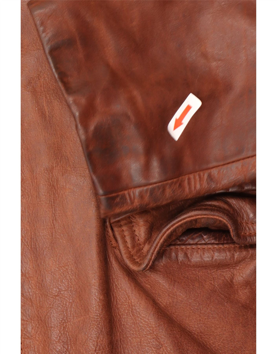 Vintage chaqueta de cuero para hombre Reino Unido 40 cuero marrón grande