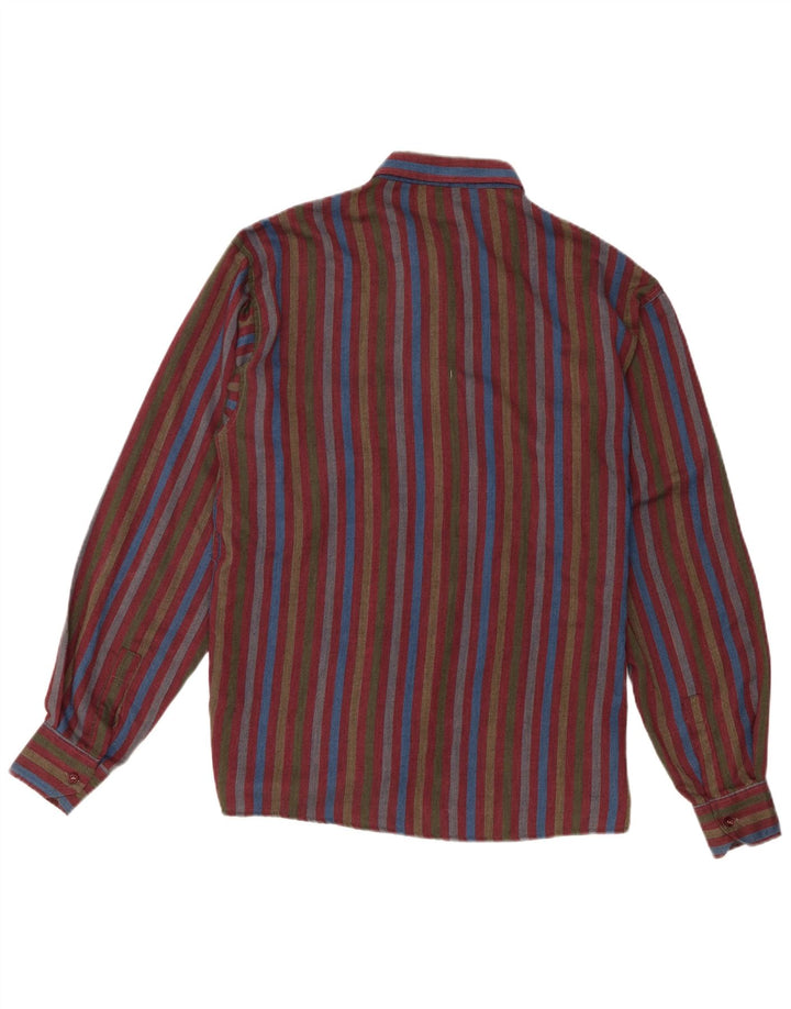 Benetton Camisa De Franela Pequeña De Algodón A Rayas Multicolor Hombre