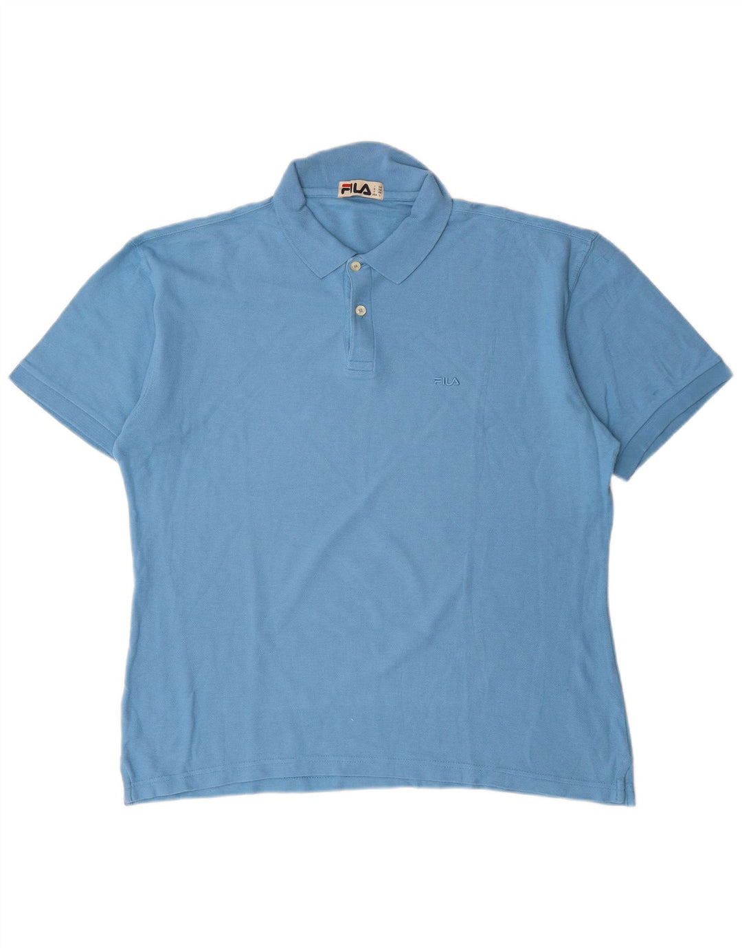 FILA Polo Hombre IT 54 XL Algodón Azul
