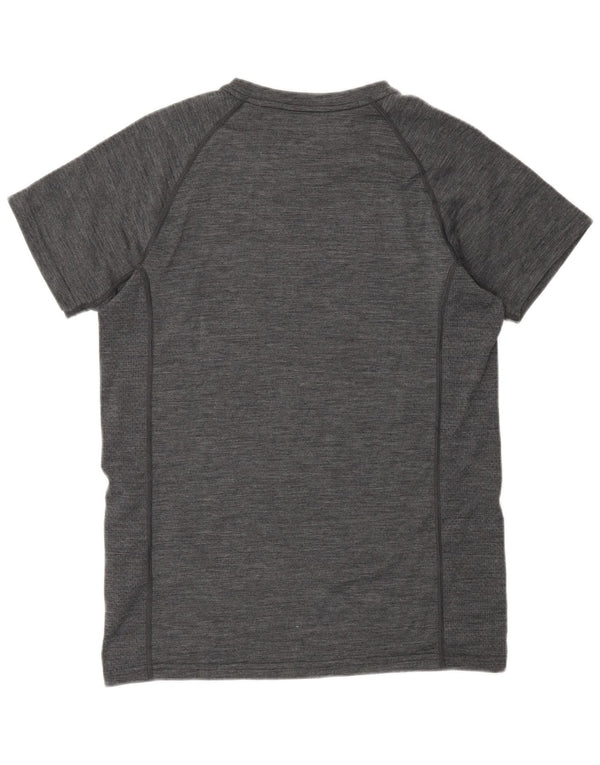 Camiseta para hombre de Mountain Warehouse Top de lana merino moteada en gris medio