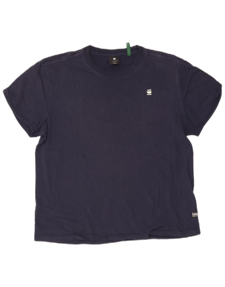 G-Star - Camiseta para hombre, talla grande, azul marino