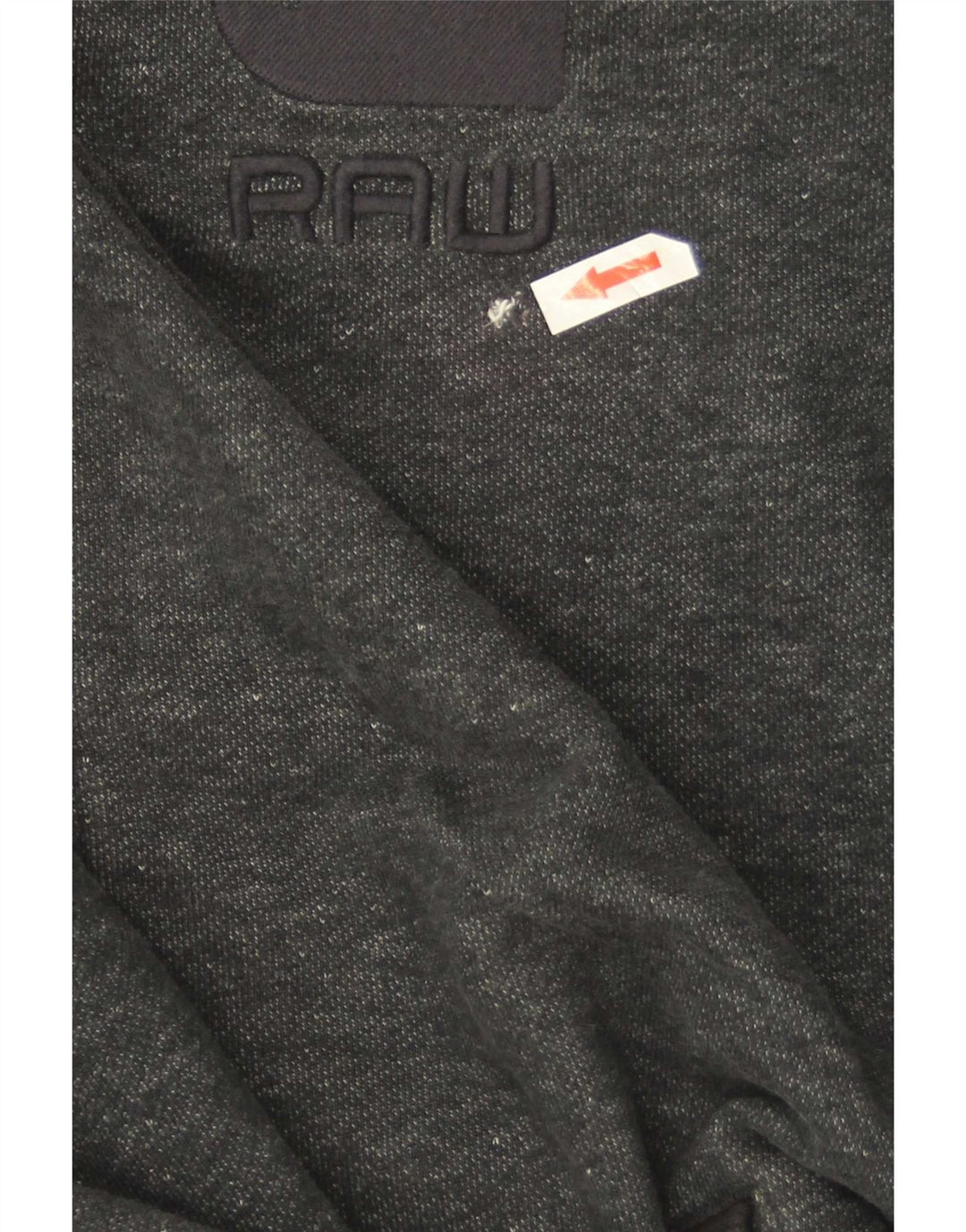 G-Star Hombre Sudadera con capucha y cremallera de algodón moteado en gris medio