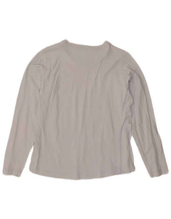 Champion Mujer Top Manga Larga UK 44 Algodón Gris Medio