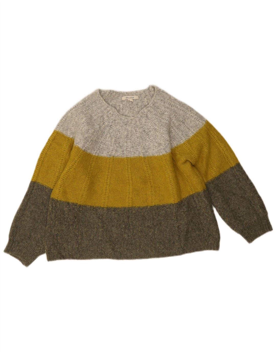 White Stuff Suéter tipo jersey con cuello barco para mujer, talla M, multicolor