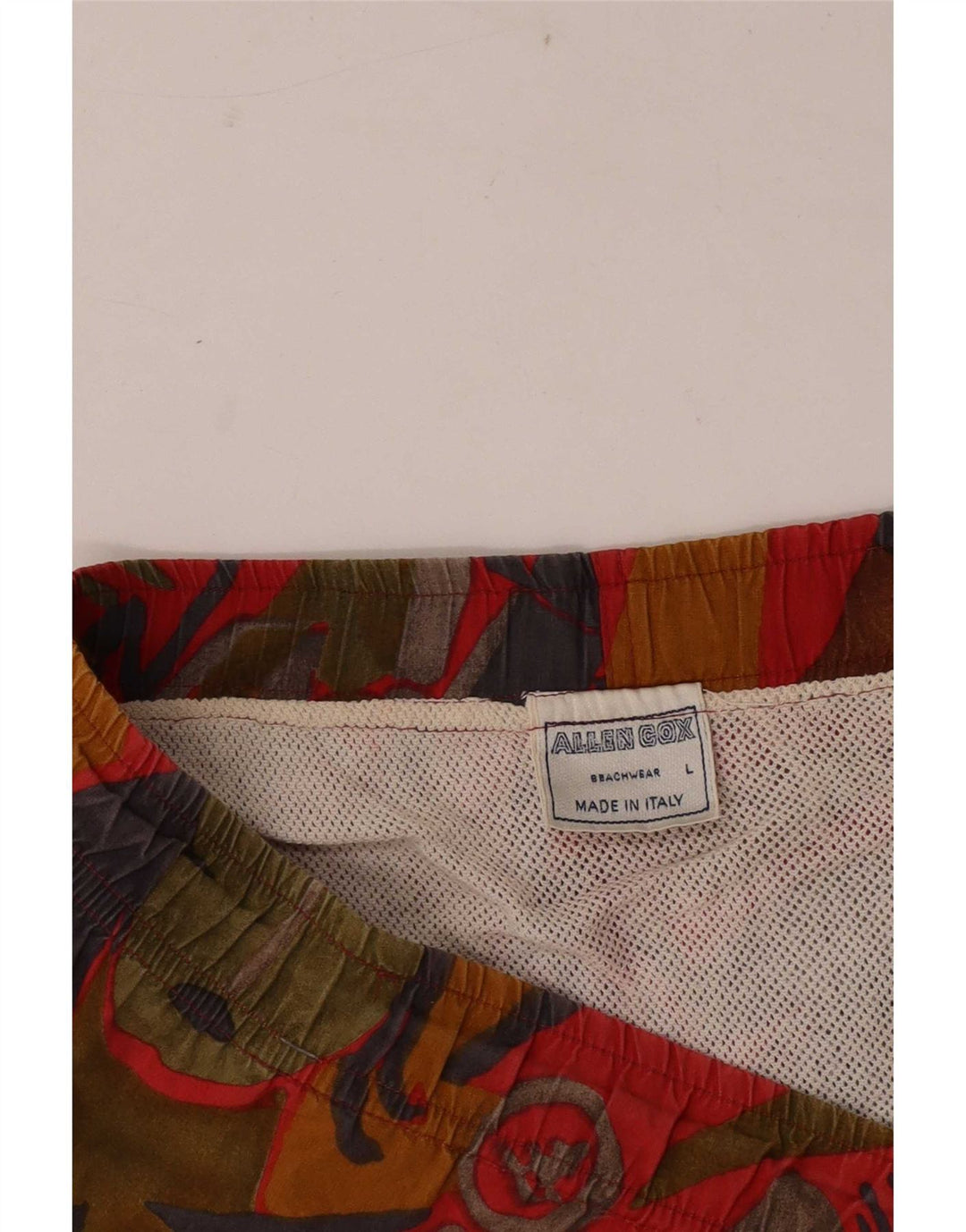 Allen Cox - Bañador para hombre con estampado abstracto, talla grande, algodón multicolor