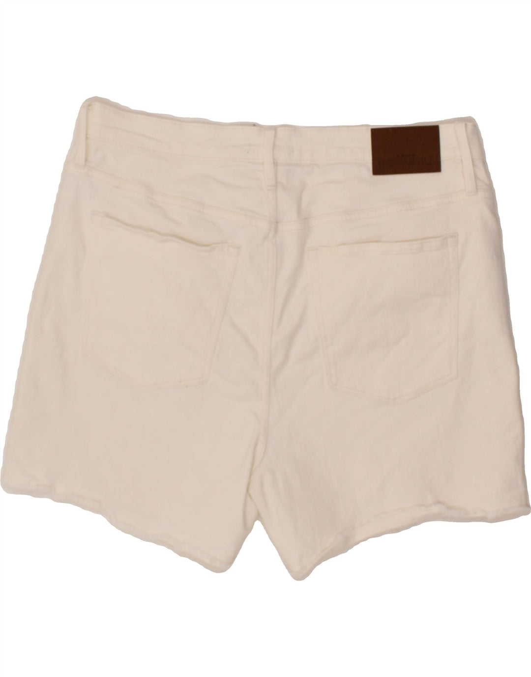 J. CREW Womens Mercantile Denim Shorts W33 Large White Cotton Vintage J. Crew and Second-Hand J. Crew from Messina Hembry 