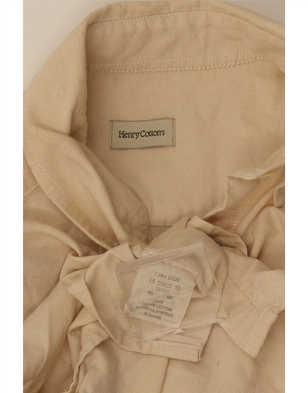 Henry Cottons Camisa Mujer IT 48 XL Algodón Beige