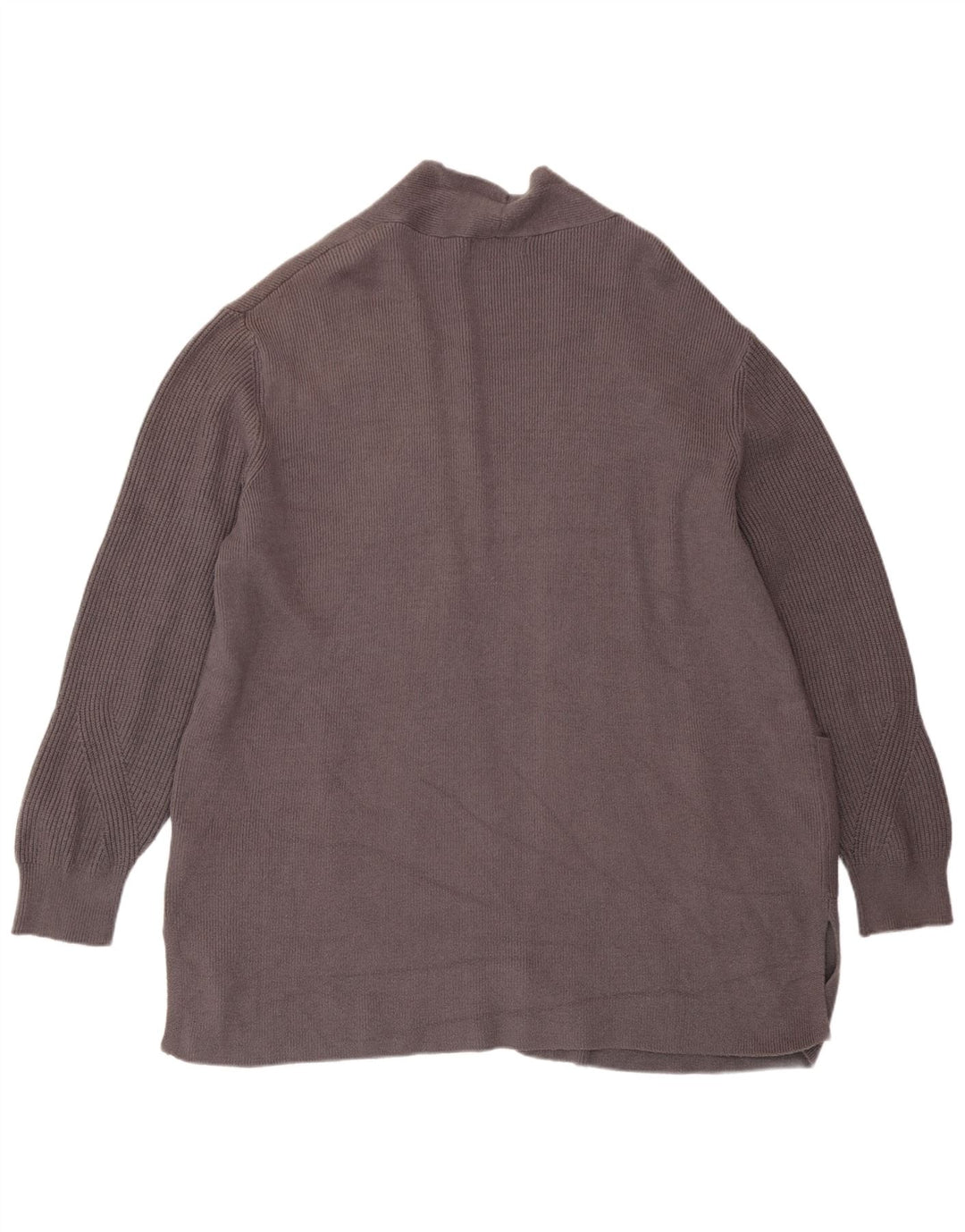Marks & Spencer Suéter tipo cárdigan abierto para mujer UK 20 2XL Viscosa gris