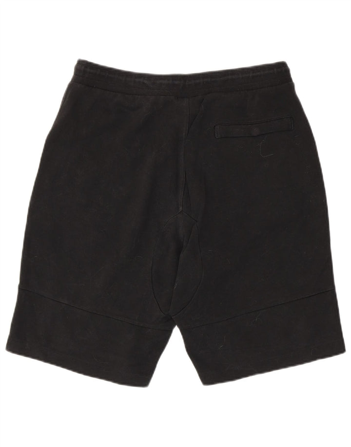 NIKE Pantalones cortos deportivos para hombre, tamaño grande, algodón negro