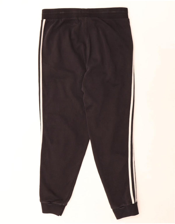 Adidas Mujer Chándal Pantalones Joggers UK 46 Grande Negro Algodón
