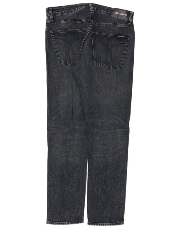 Calvin Klein Jeans rectos para hombre W32 L32 Algodón gris