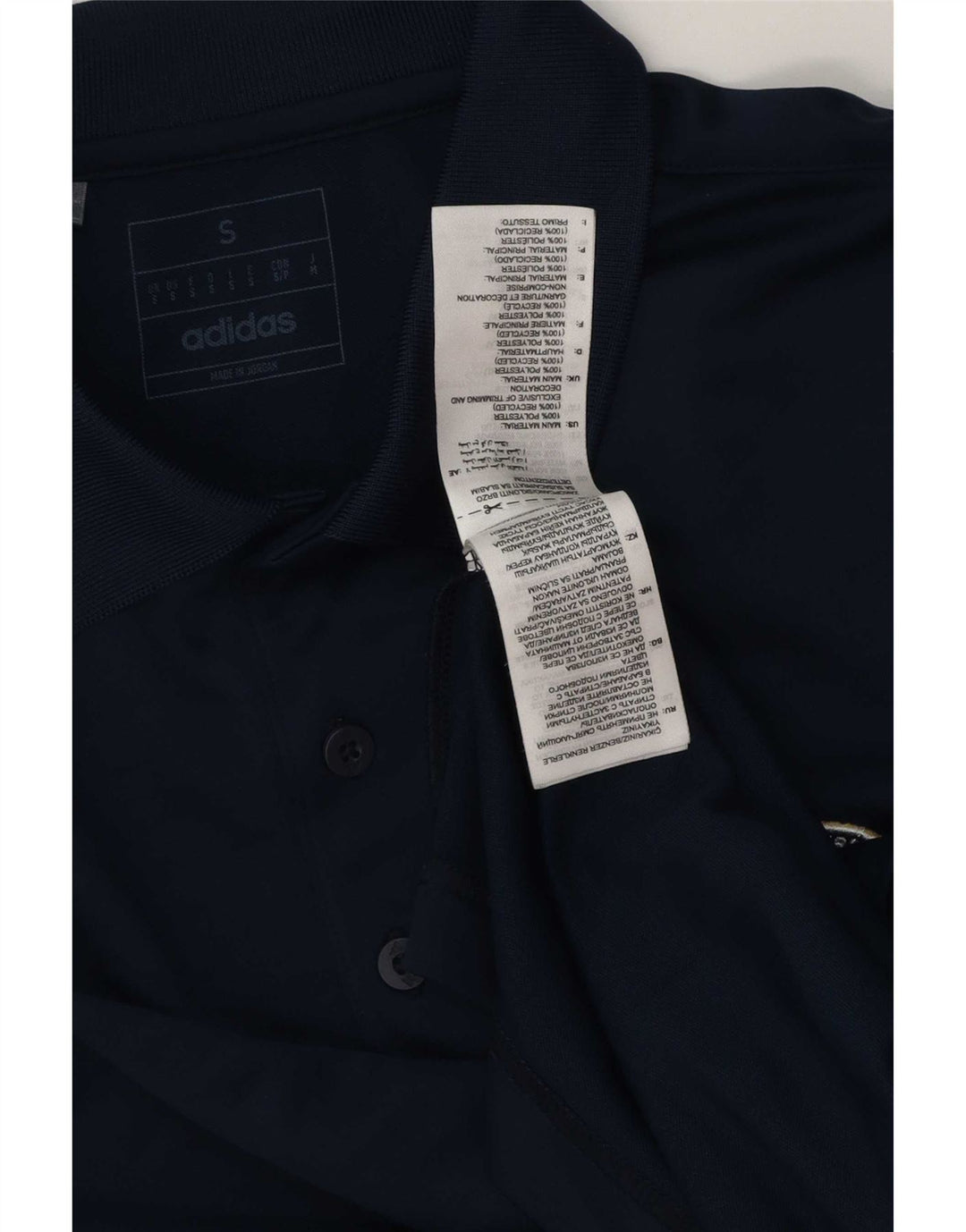 Polo Adidas Hombre Small Azul Marino Poliéster