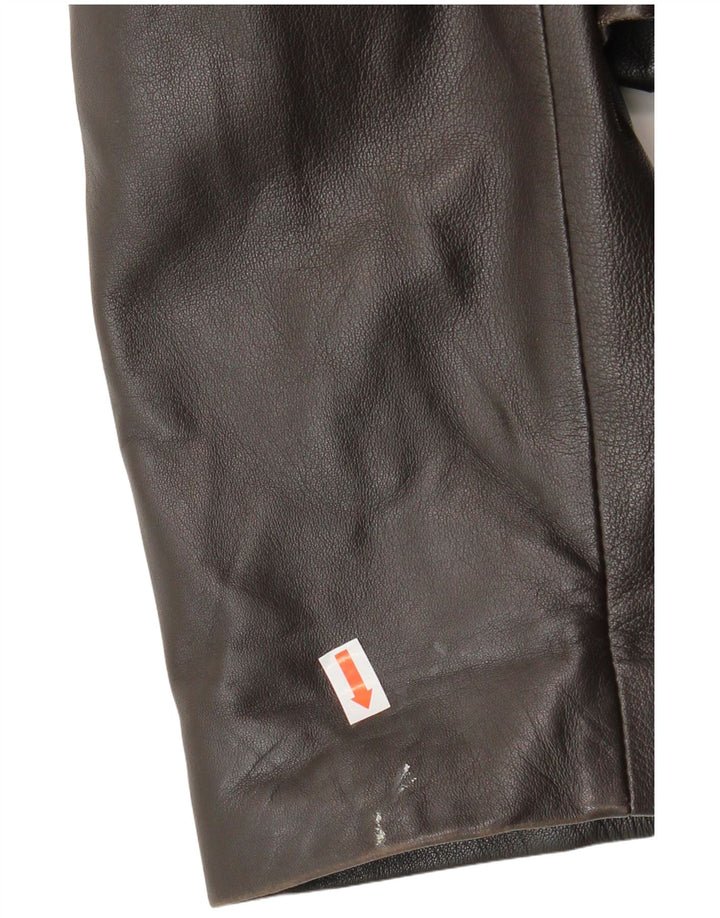 Jobis Chaqueta de cuero para mujer UK 44 Marrón medio