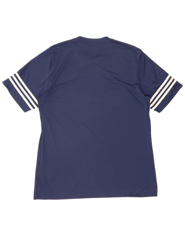 Adidas Hombre Climalite Camiseta Top XL Azul Marino Poliéster