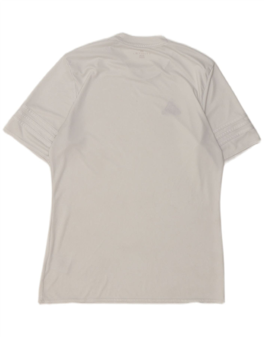 ADIDAS Hombres Climalite Camiseta Top Medio Blanco Poliéster