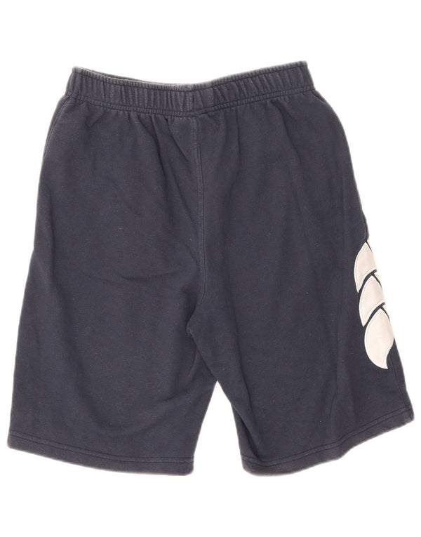Canterbury Mens Graphic Sport Shorts Pequeño Azul Marino Algodón