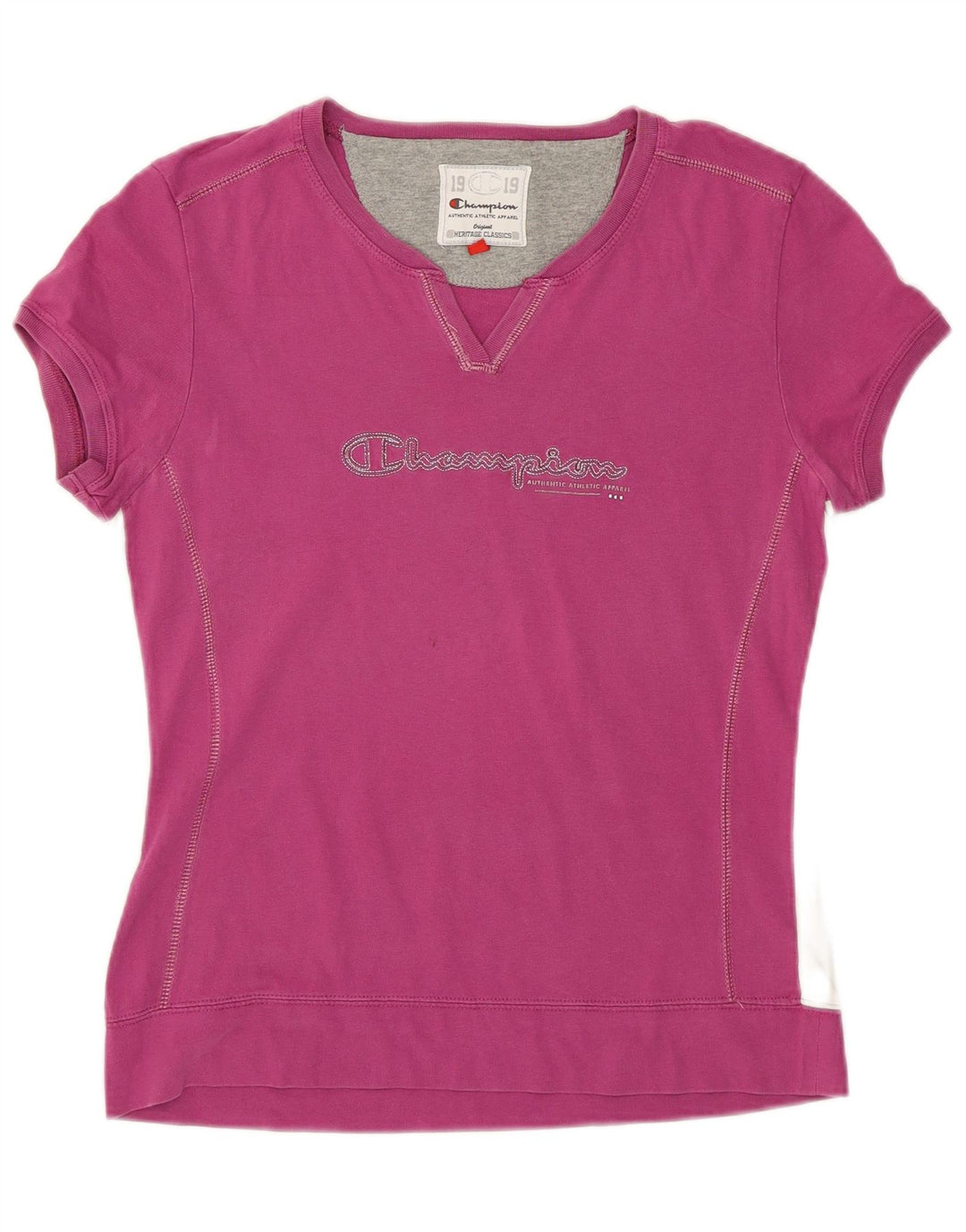 CHAMPION Camiseta gráfica para mujer Top UK 12 Medium Pink