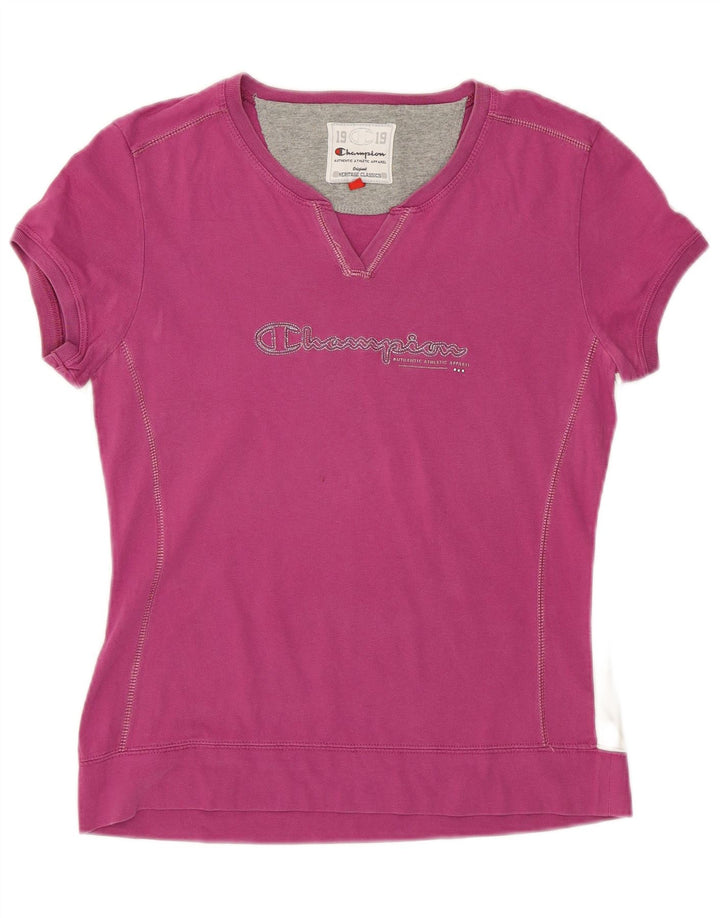CHAMPION Camiseta gráfica para mujer Top UK 12 Medium Pink
