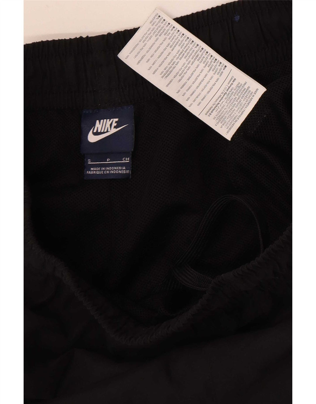 Nike - Pantalones cortos deportivos para hombre, talla pequeña, poliéster negro