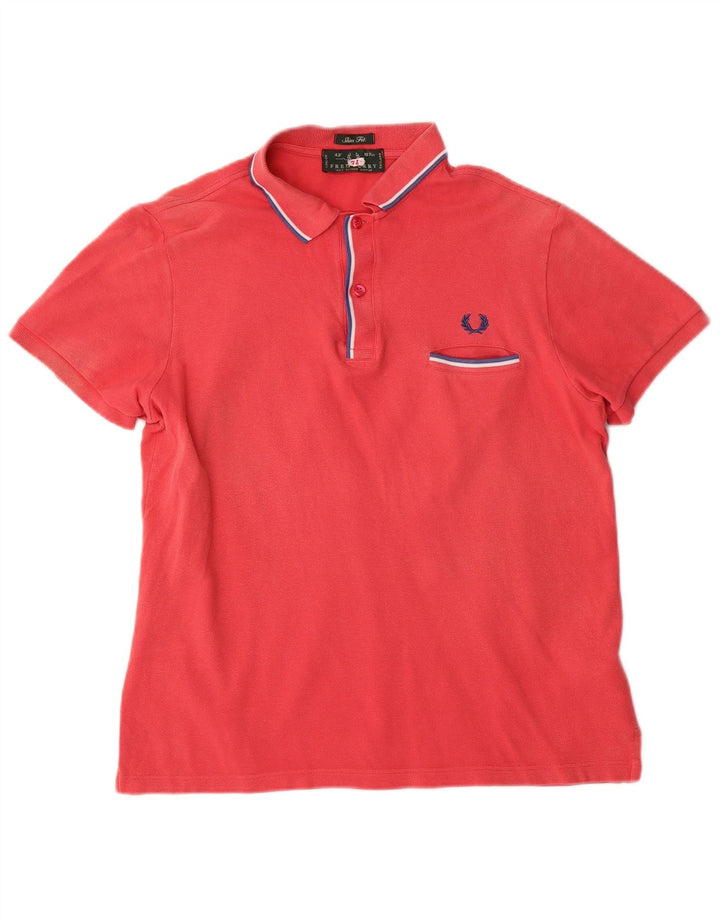 Fred Perry Polo Slim Fit De Algodón Rojo Medio Para Hombre