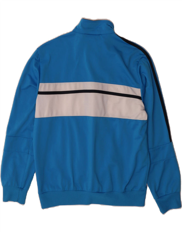 ADIDAS Boys Tracksuit Top Jacket 13-14 Years Blue Colourblock Polyester Vintage Adidas and Second-Hand Adidas from Messina Hembry 