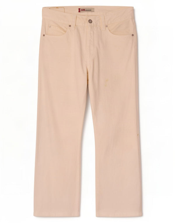 Levi's Vaqueros rectos 506 para hombre W34 L26 Blanco