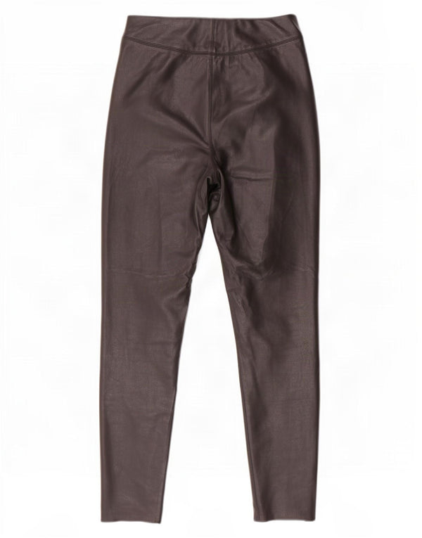 Topshop Pantalones pitillo de piel sintética para mujer UK 10 Small W26 L28 Negro