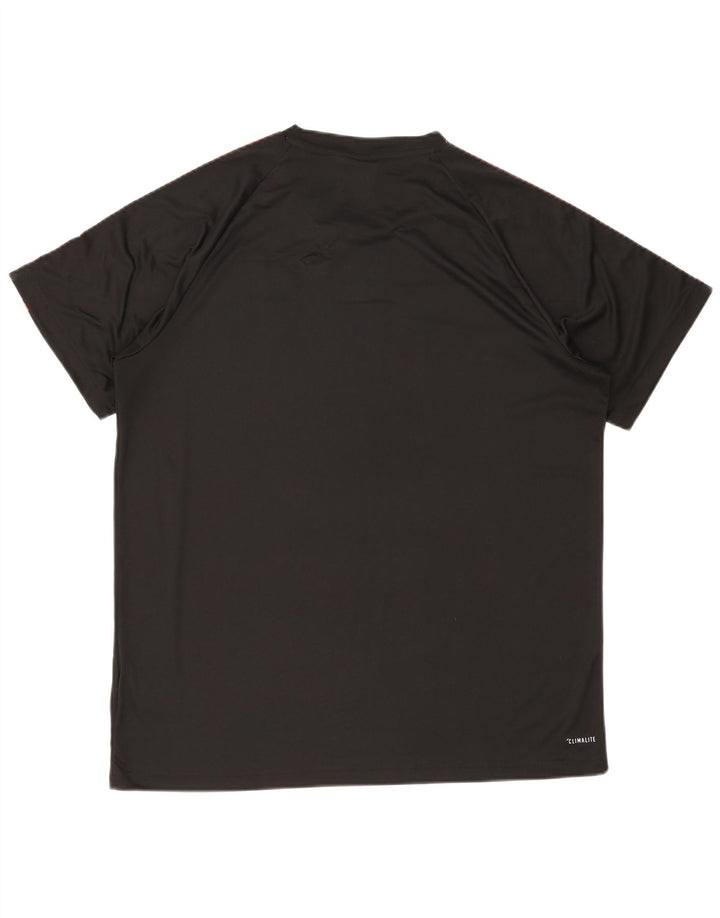 Adidas Hombre Climalite Camiseta Top XL Negro Poliéster
