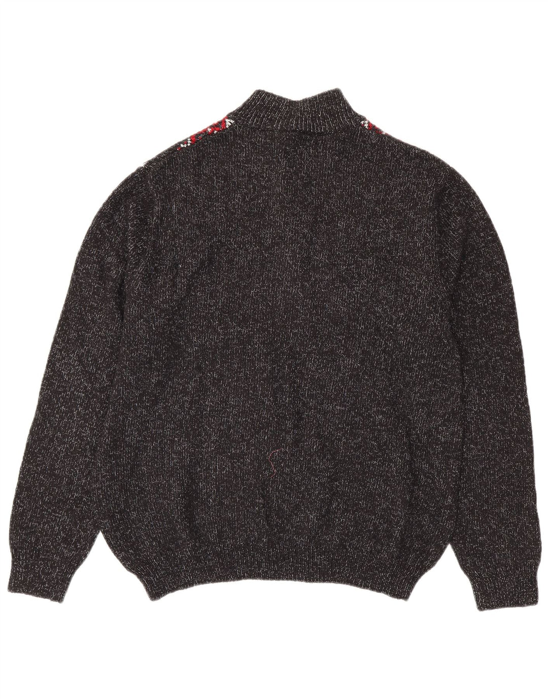 CHAPS Jersey con cuello y botones para hombre, talla 2XL, algodón gris Fair Isle
