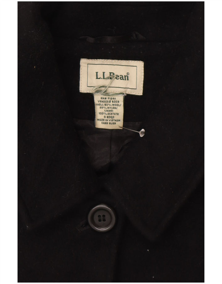 L.L.Bean Abrigo para mujer UK 20 2XL Lana negra
