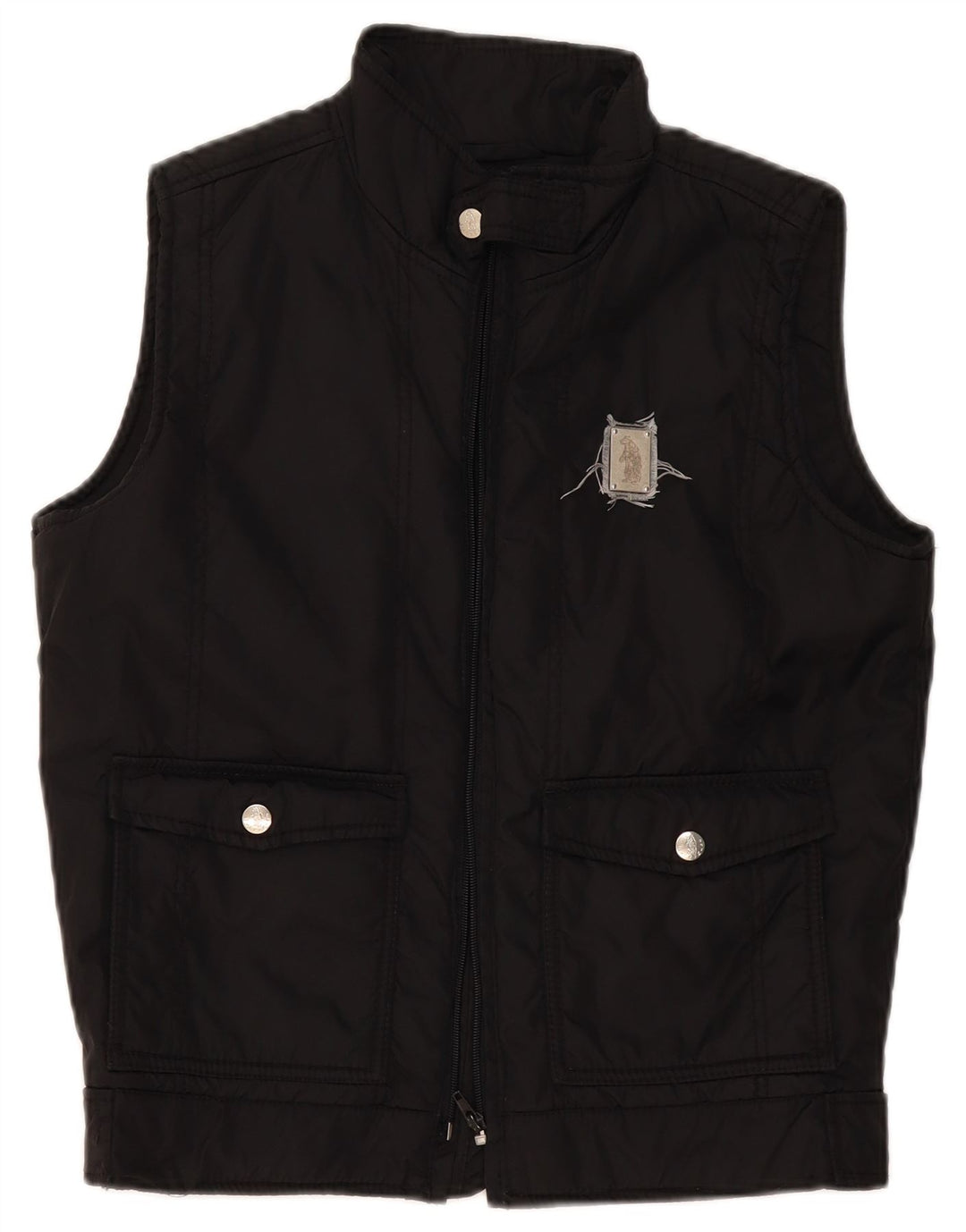 Refrigue Chaleco acolchado para hombre UK 36 Small Black Nylon