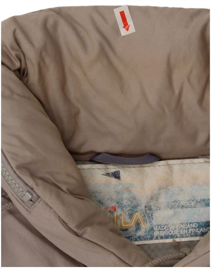 Skila Chaqueta acolchada con capucha para hombre EU 50 Large Gris Algodón