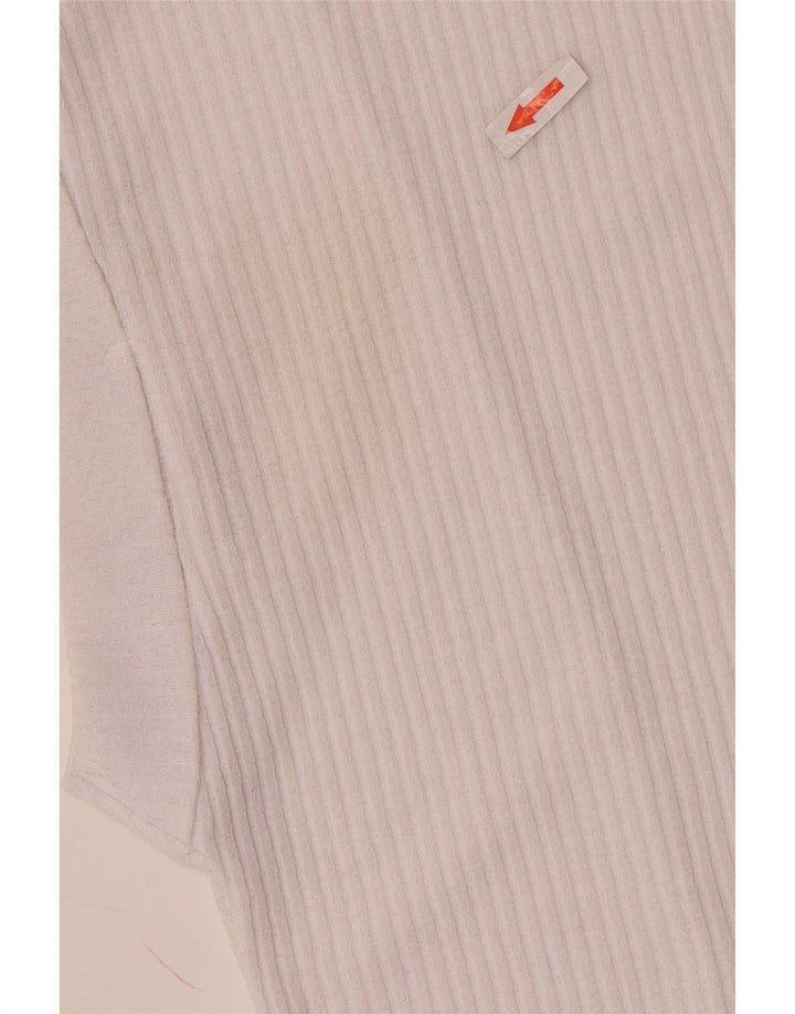 Zara Mujer Camiseta Sin Mangas Extragrande UK 10 Small Blanco