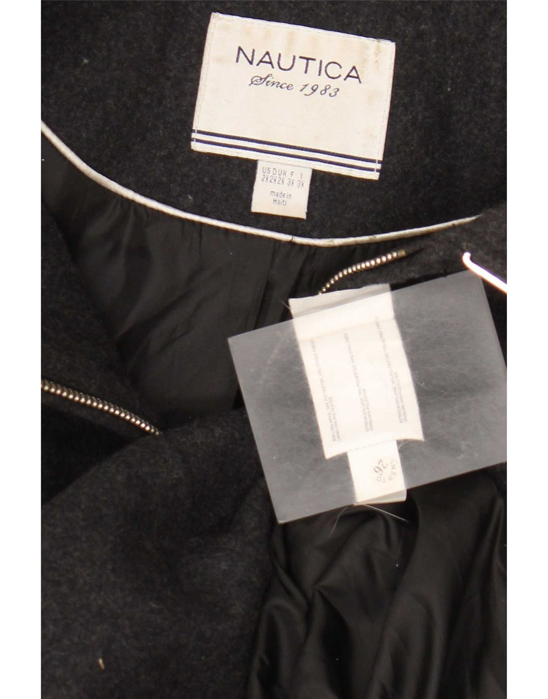 Nautica Chaqueta Bomber para Mujer UK 20 2XL Lana Gris