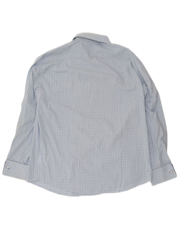 Ben Sherman Camisa formal para hombre XL Algodón a cuadros azules