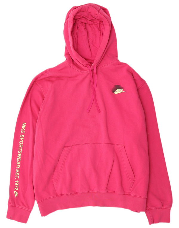 Nike Sudadera con capucha gráfica para hombre XL Algodón rosa