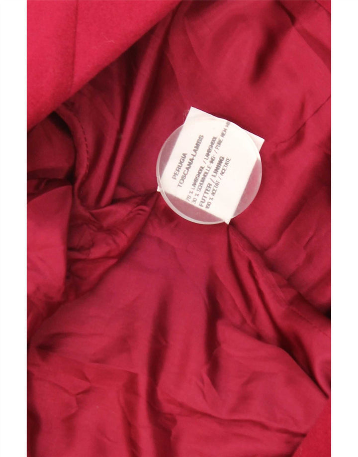 Vintage mujer chaqueta blazer de doble pecho EU 40 lana de cordero roja mediana